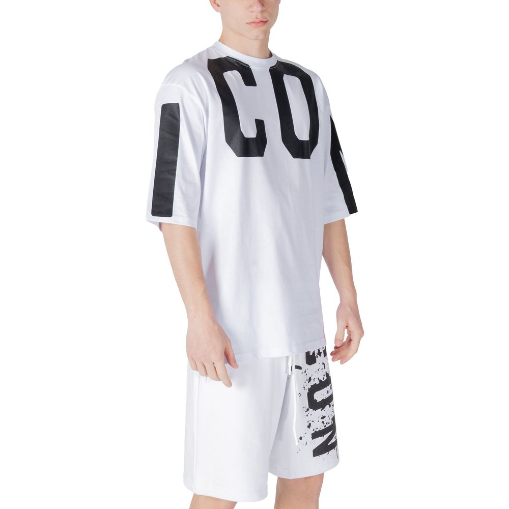 Icon Wit Katoenen T-shirt