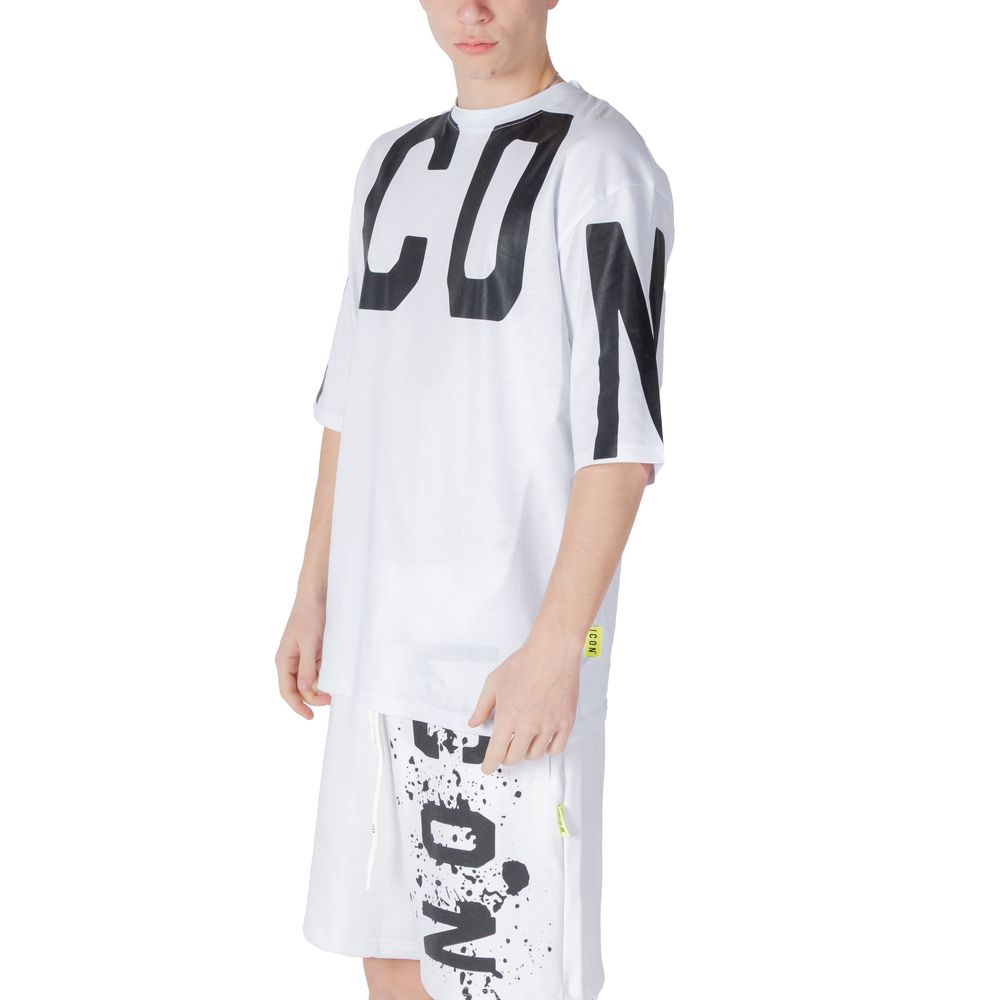 Icon Wit Katoenen T-shirt