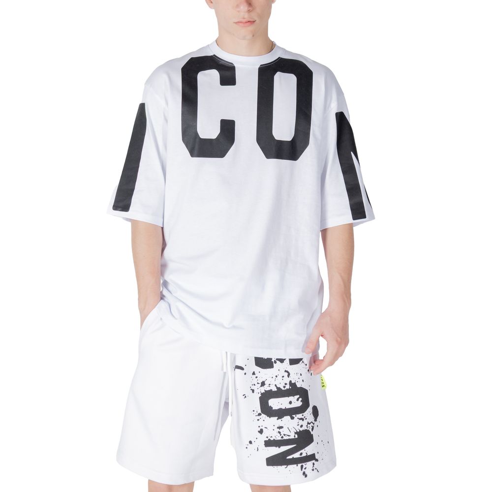 Icon Wit Katoenen T-shirt