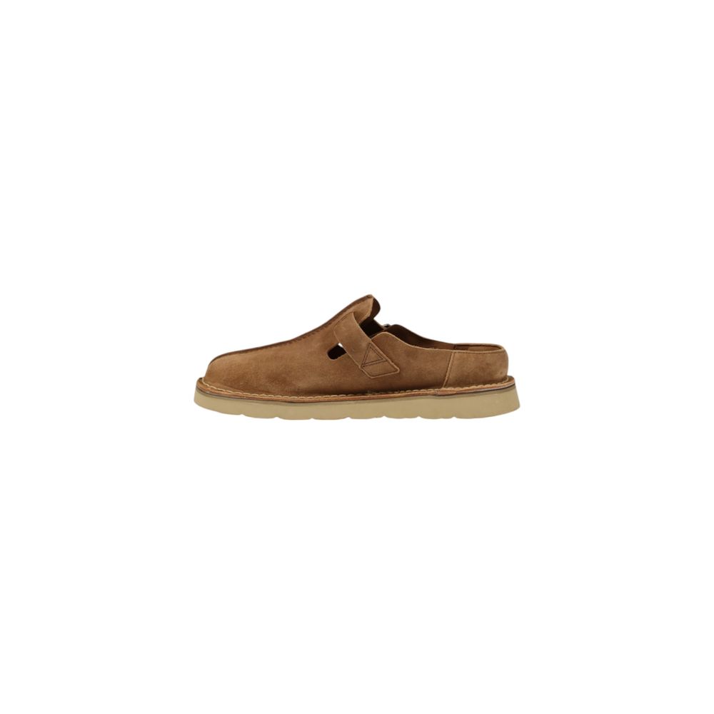 Clarks Beige Suede Leather Clog