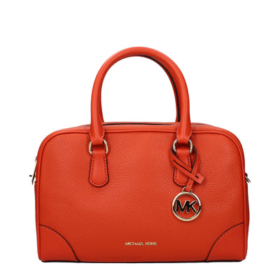 Michael Kors Orange Leather Handbags