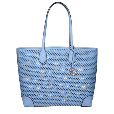 Michael Kors Light Blue Leather Shoulder Bags