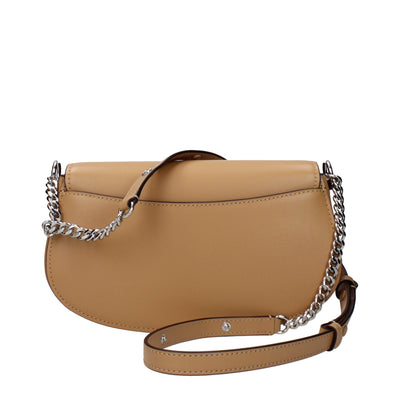 Michael Kors Brown Leather Shoulder Bags