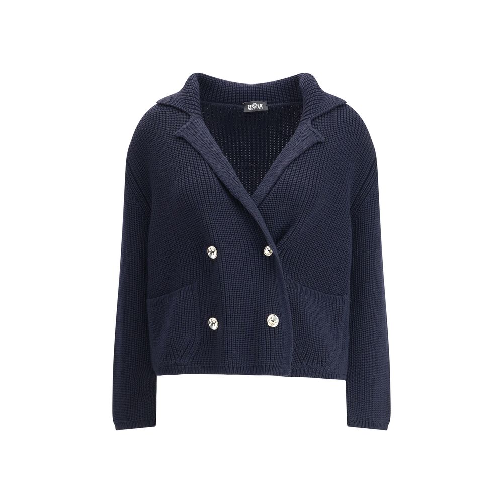 Ella Short Cardigan with hook-and-eye closure