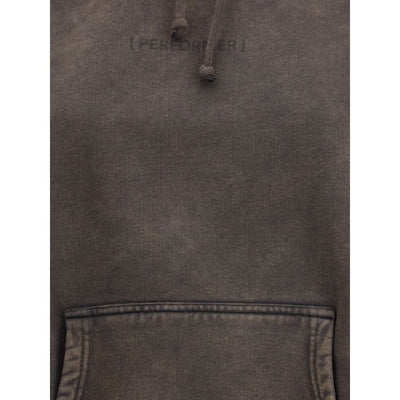 ALAINPAUL Gathered Neckline Hoodie
