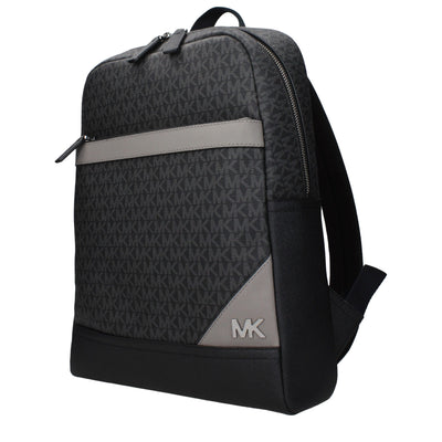Michael Kors Black Fabric Backpacks