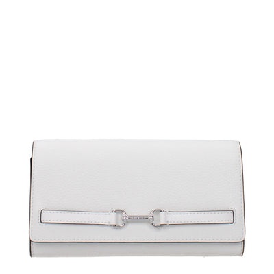 Michael Kors White Leather Clutch Bags