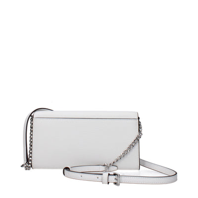 Michael Kors White Leather Clutch Bags