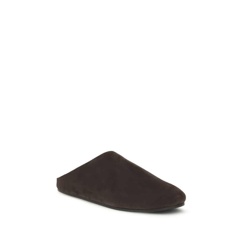 The Row Suede Hudson Mules