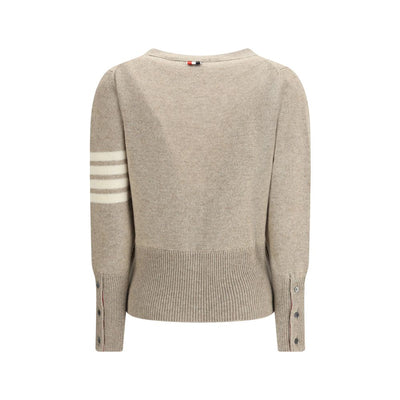 Thom Browne tweekleurige wollen cardigan