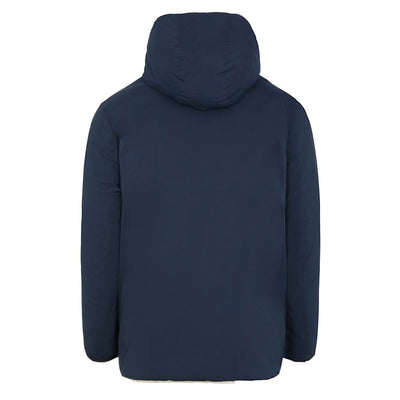 Suns Blue Polyester Men's Reversible Jacket