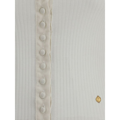Chloé White Cotton Cardigan