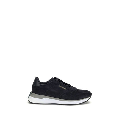 Ferragamo Blue Rubber Athletic Sneakers