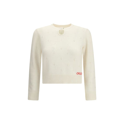 Chloé crème wollen sweatshirt