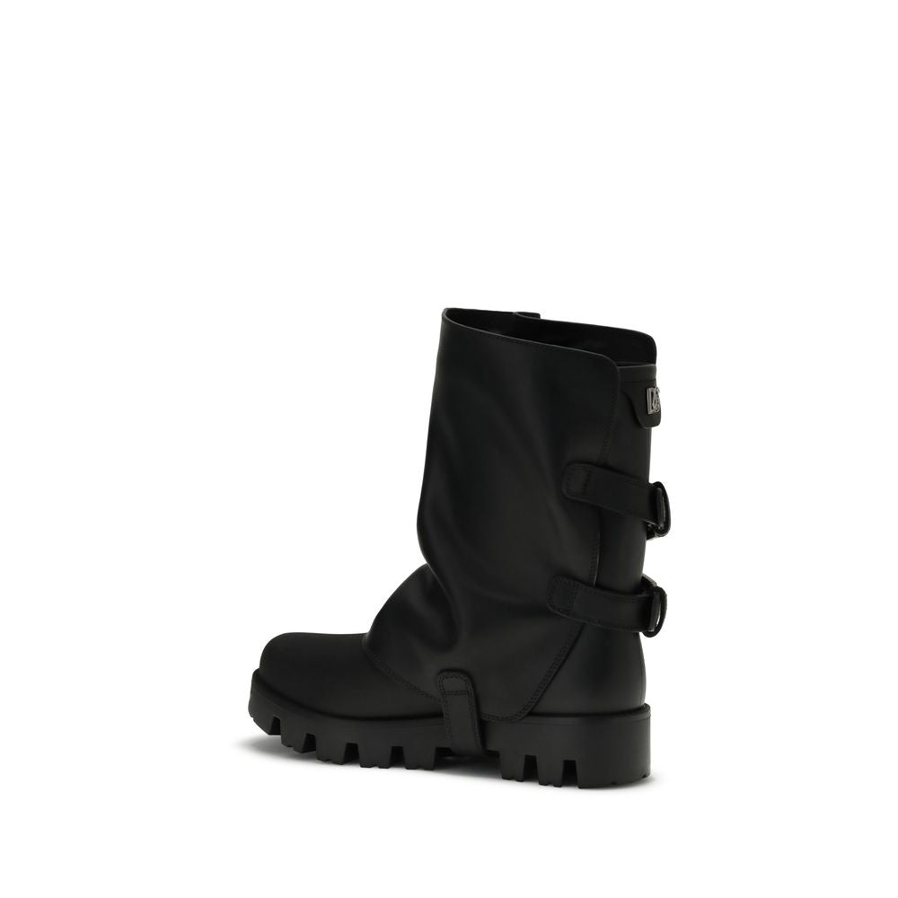 Dolce & Gabbana Leather Ankle Boots