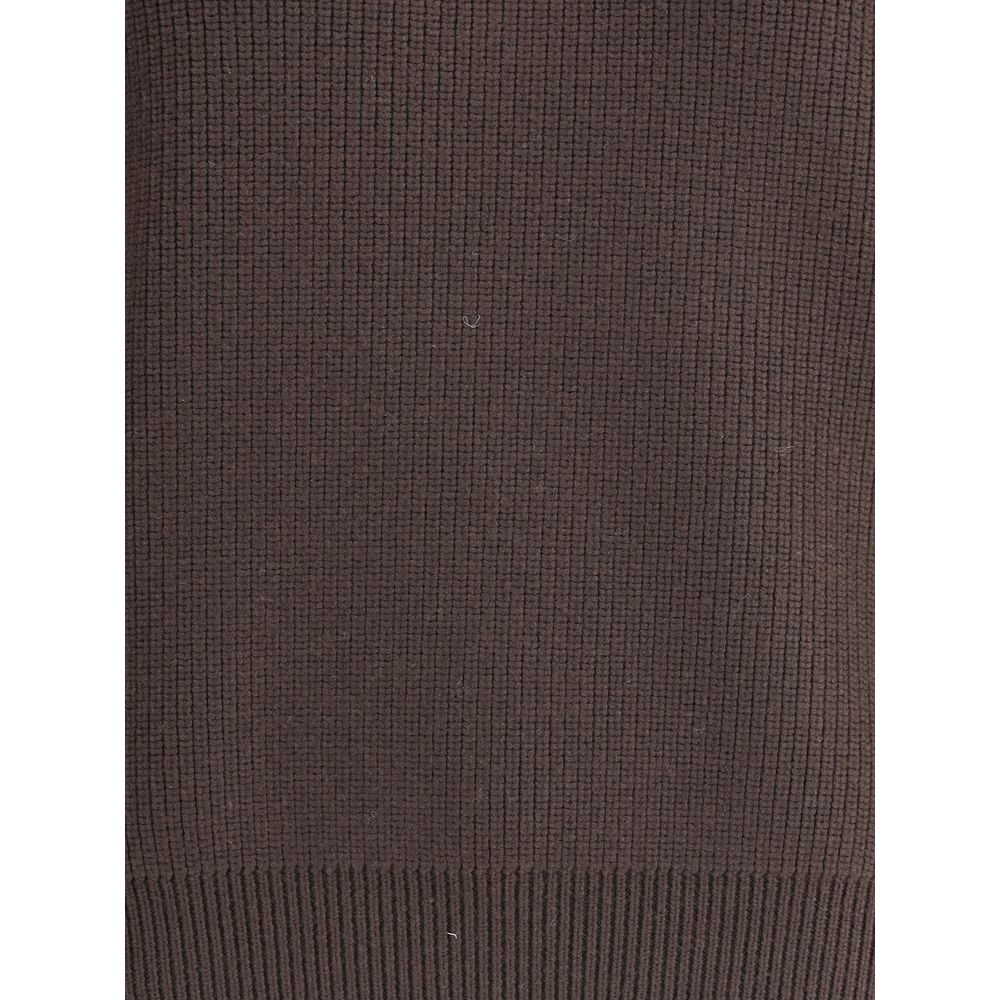 Saint Laurent Bruine Lamswollen Sweatshirt