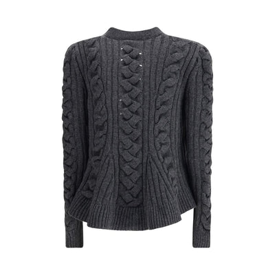 Alexander McQueen Gray Wool Cardigan
