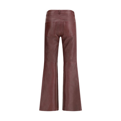 Chloé Flared lambskin leather trousers
