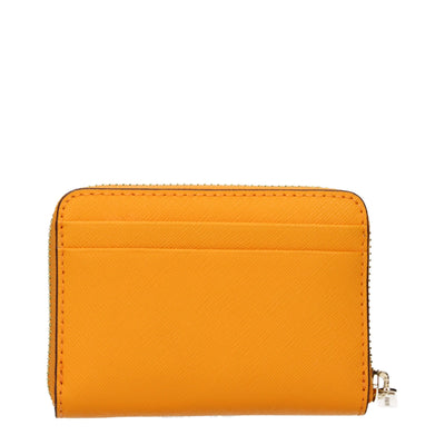Michael Kors Orange Leather Cardholder