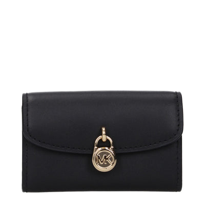 Michael Kors Black Leather Wallets