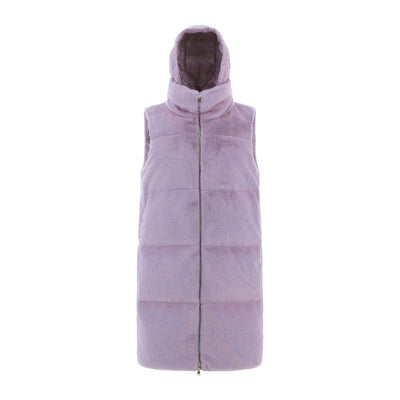 Herno Faux Fur Sleeveles Coat