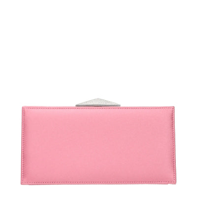 Jimmy Choo Pink Satin Clutch Bags
