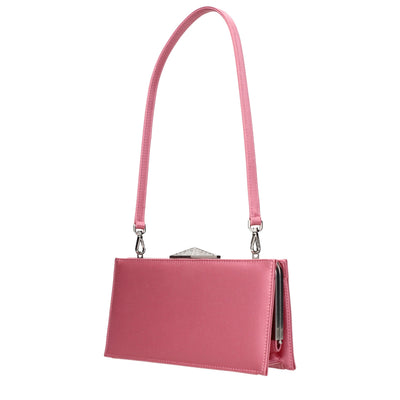 Jimmy Choo Pink Satin Clutch Bags