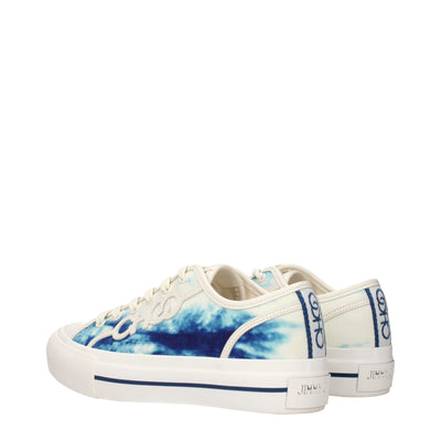 Jimmy Choo Beige Fabric Low Top Sneakers