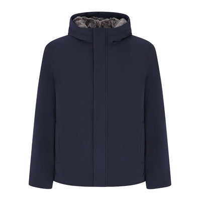 Suns Blue Polyester Jackets & Coat