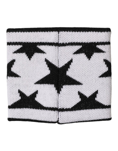 Dolce & Gabbana White Black Wool Logo #DGMILLENNIALS Wristband