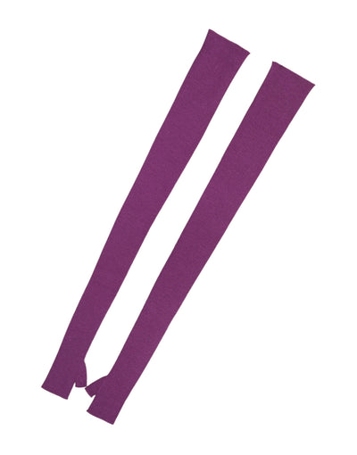 Dolce & Gabbana Purple Wool Fingerless Elbow Length Women One Size Gloves