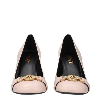 Versace Pink Leather Pumps