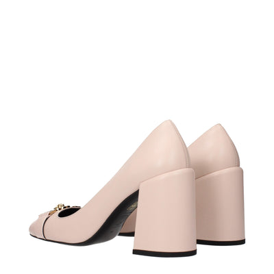 Versace Pink Leather Pumps