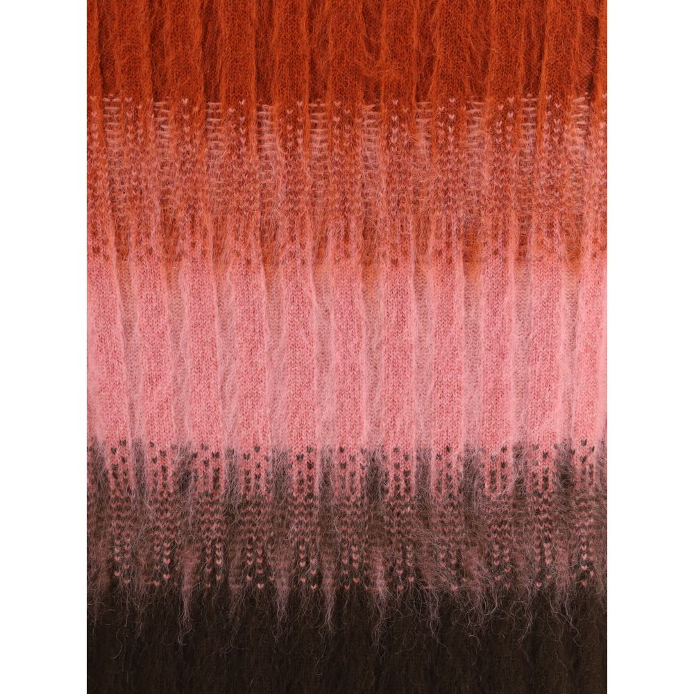 Fendi Mohair and Wool Midi Skirt
