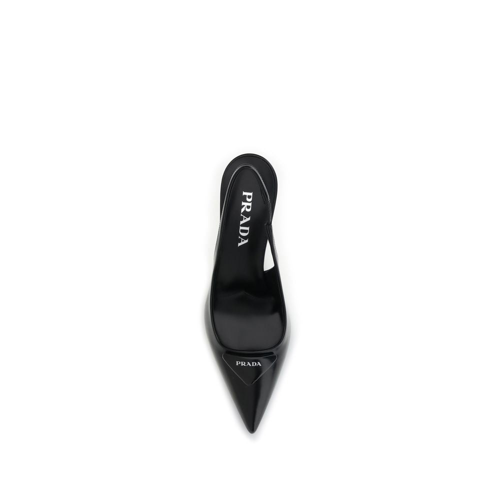 Prada Leather slingback Pumps