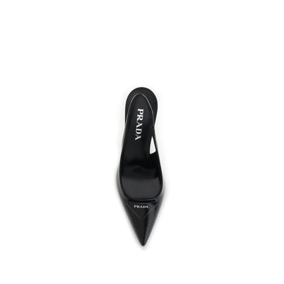 Prada Leather slingback Pumps