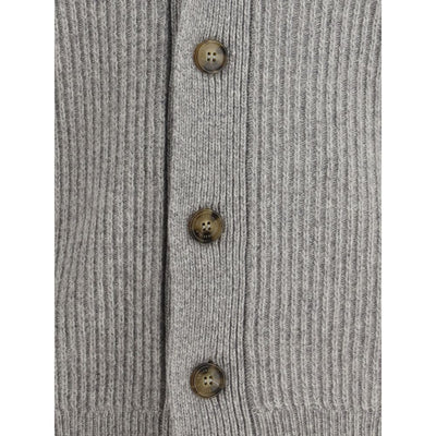 Brooksfield Virgin Wool Shawl-Collar Cardigan