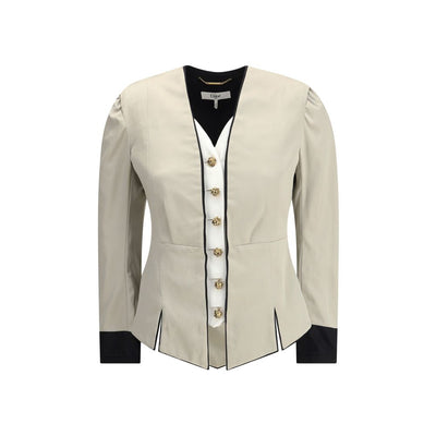 Chloé Silver Silk Coat