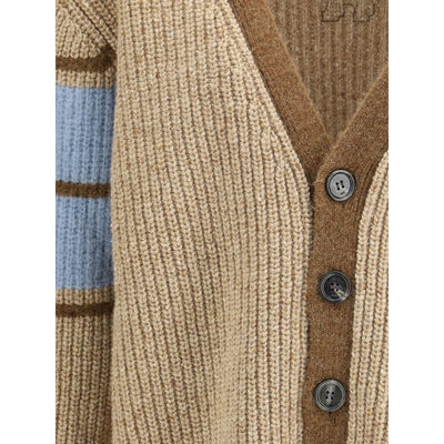 Ami Paris Wool College Cardigan