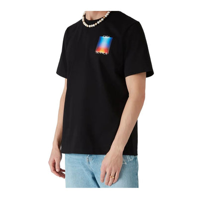 Casablanca Black Cotton T-Shirt