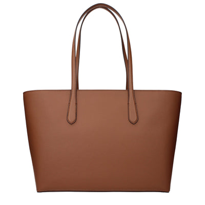 Michael Kors Brown Fabric Shoulder Bag