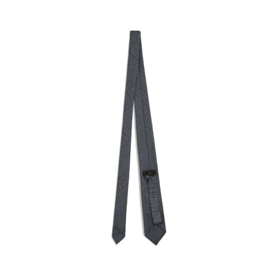 Brioni Gray Wool Tie