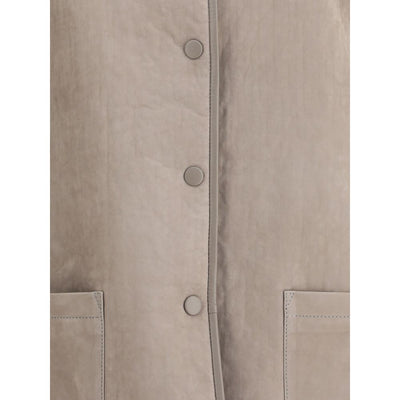 Giorgio Armani Grijs Kalfsleer Bos Taurus Kleding