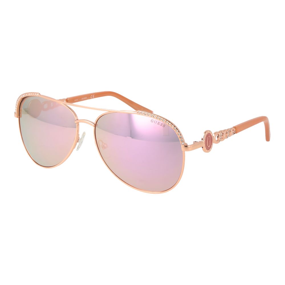 Guess Rose Gold Metal Sunglasses