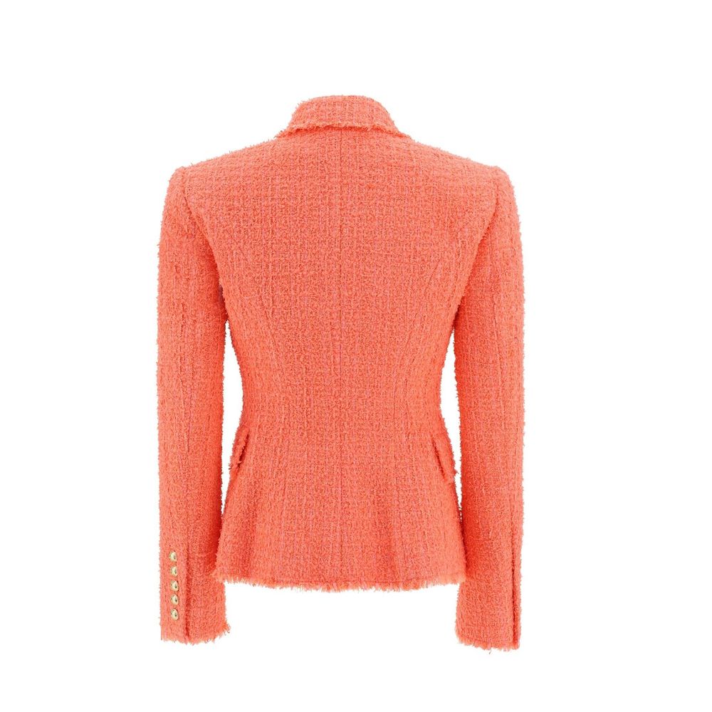 Balmain Oranje Katoenen Blazer