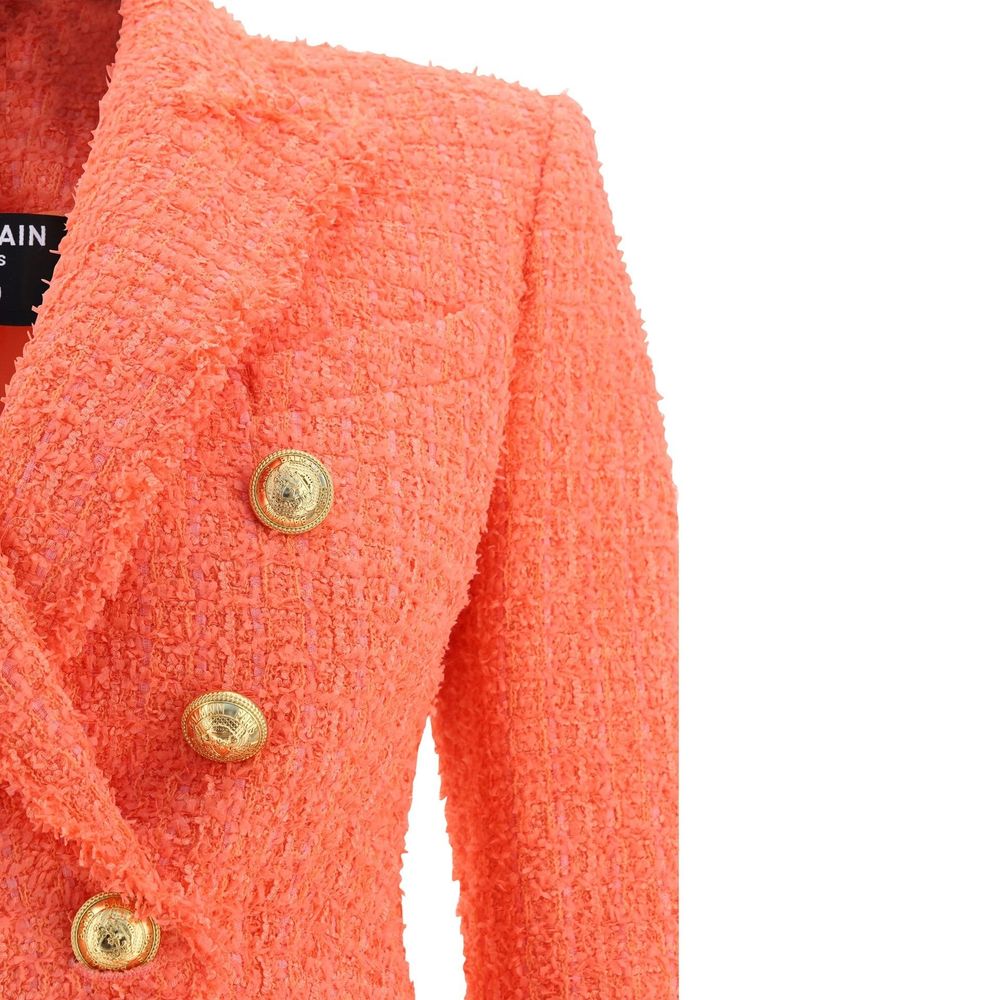 Balmain Oranje Katoenen Blazer