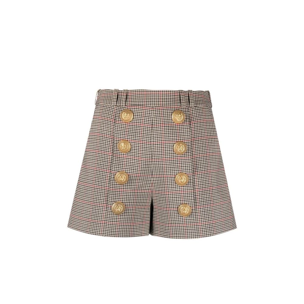 Balmain Beige Polyester Korte en Mini Shorts