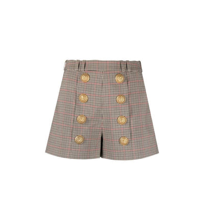 Balmain Beige Polyester Korte en Mini Shorts
