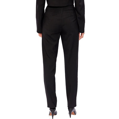Alaïa Black Elastane Casual Pants