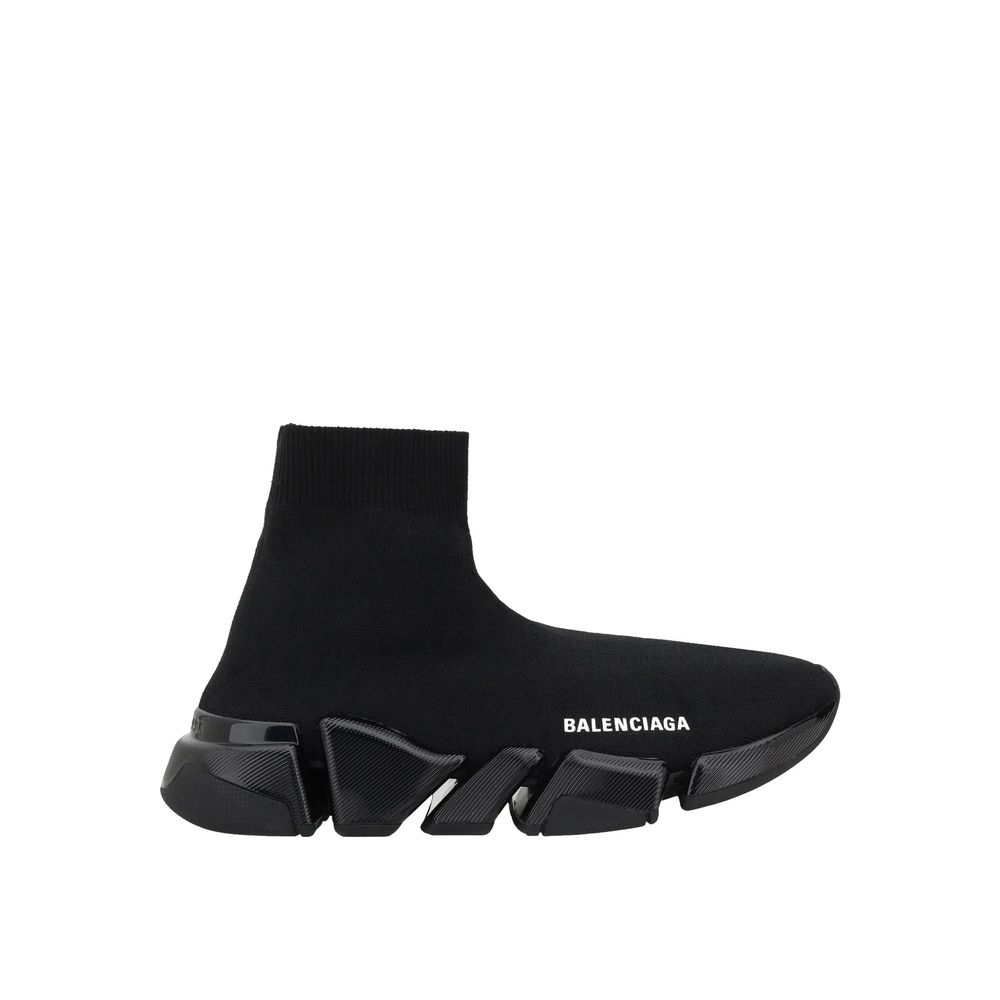 Balenciaga Black Fabric Athletic Sneakers